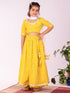 Girl's' Yellow Lehenga Set